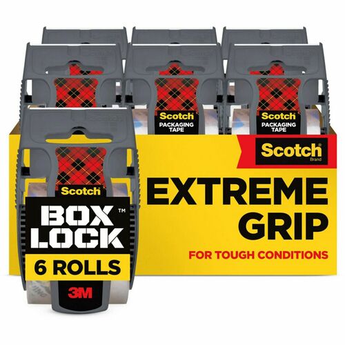 Tape, Package, With Dispenser, 22.2 Yards 6/PK