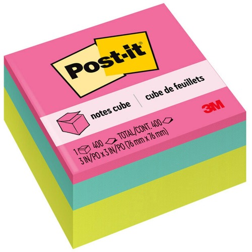Notes, Cube, 3x3, Bright, 400 Sheets