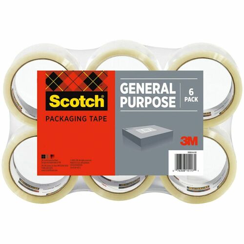 Tape, Packaging, Shipping, 1.88 x 109.3 Yard 6/PK