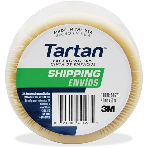 Shipping Tape, 3" Core, 1.88" x 54.6 Yards, Clear