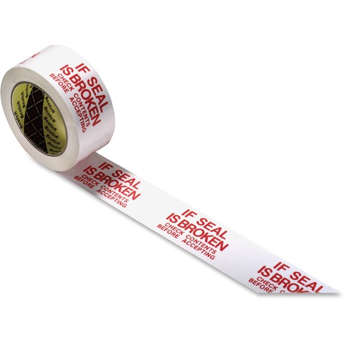 Preprinted Message Tape, 1-7/8" x 109 Yards, Red on White