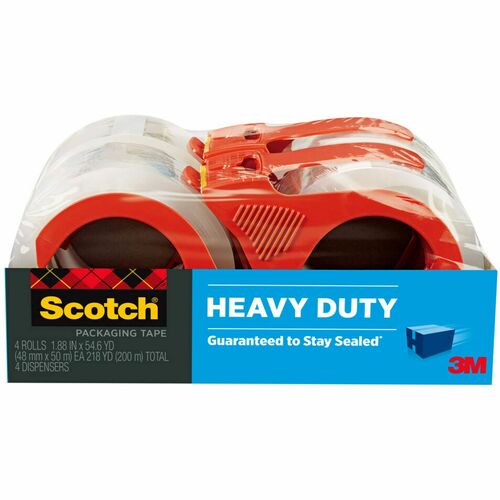 Tape, Packaging, With Dispenser 4/PK