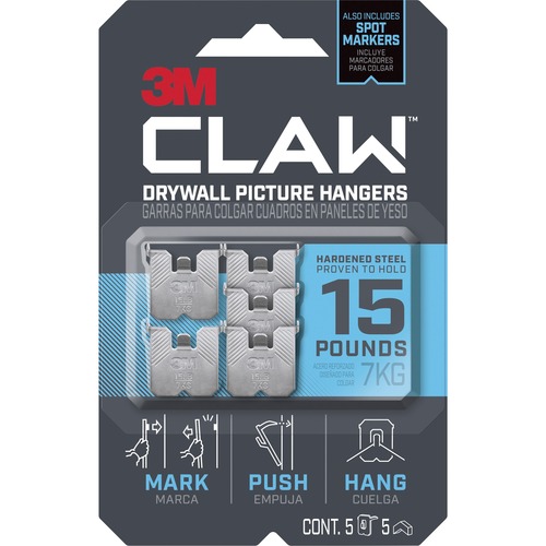 Drywall Picture Hanger, 15 Pound 5/PK