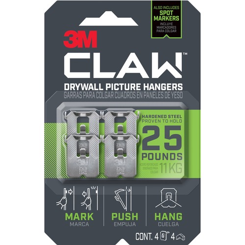 Drywall Picture Hanger, 25 lb 4/PK