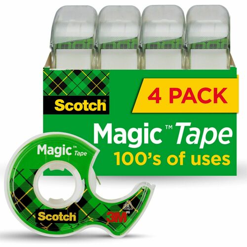 Tape, Dispenser, 3/4"x300" 4/PK