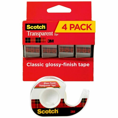 Tape, Dispenser, Transparent, 3/4" x 850 4/PK