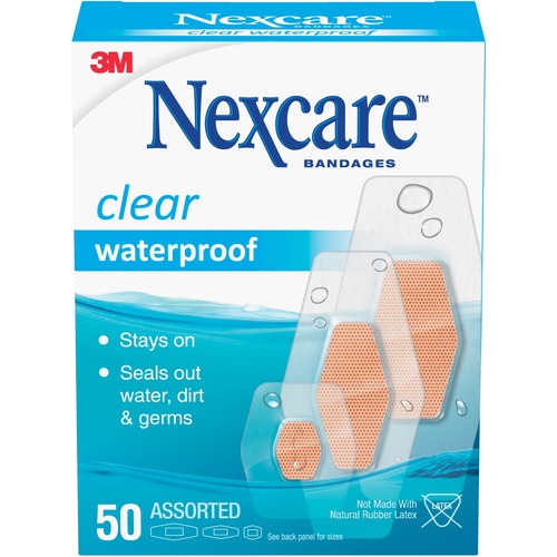 Bandages, Waterproof, Clear 50/BX
