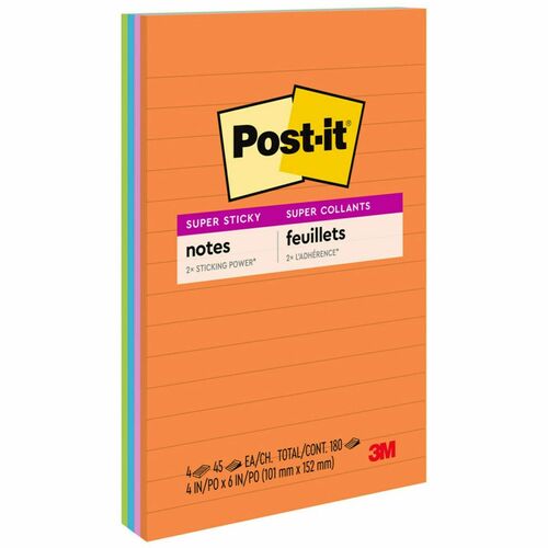 Notes, Ss, Ruled, 4x6, Ultra 4/PK