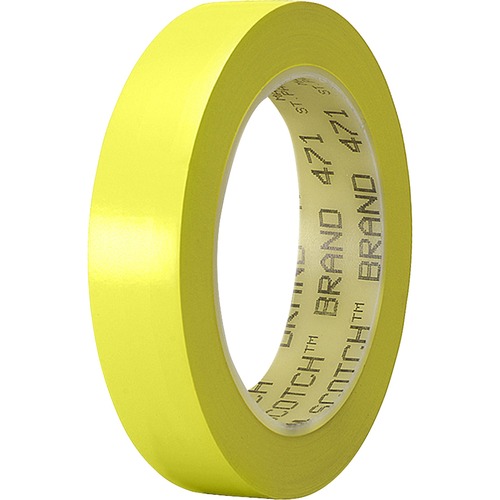 Tape, Vinyl, 1 Inch x 36 Yard, Yellow