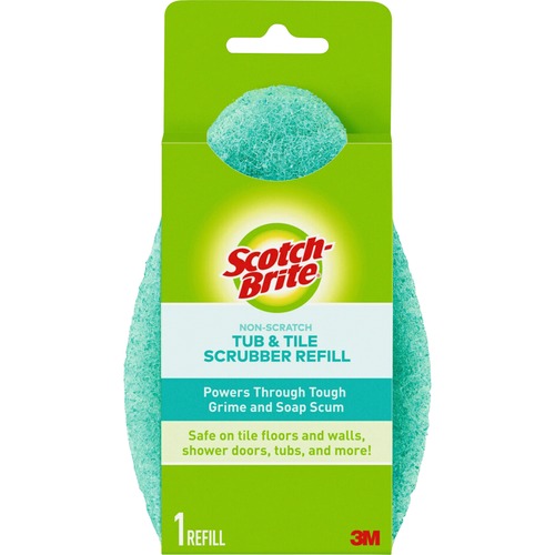 Refill, For Bath Scrubber, Nonscratch, Antibacterial, Blue