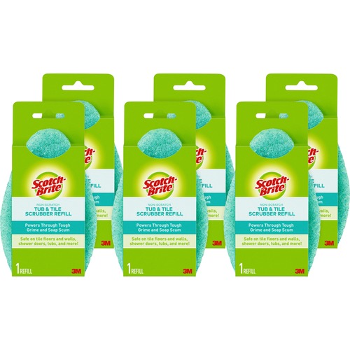Refill, F/Bath Scrubber, Nonscratch, Antibacterial, Be 6/CT