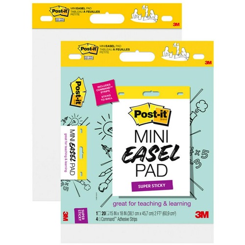 Pad, Mini Easel, White, 15x18 2/PK
