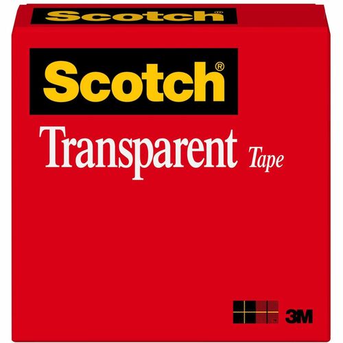 Tape, Roll, Transparent, 1/2" x 1296"