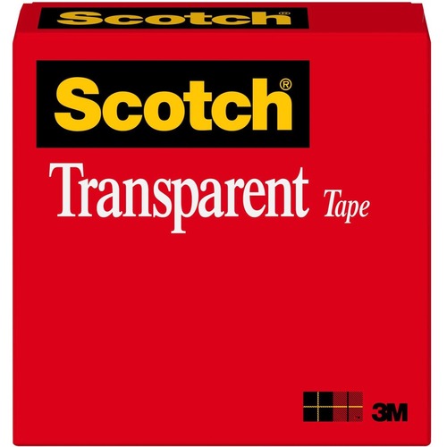 Tape, Roll, Transparent, 3/4" x 1296"