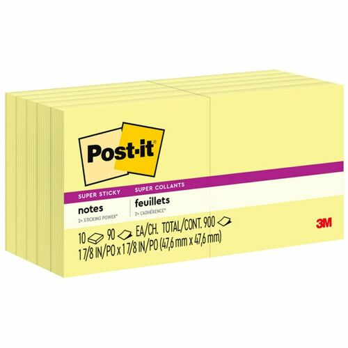 Notes, Post-It, 2x2, Ca 10/PK