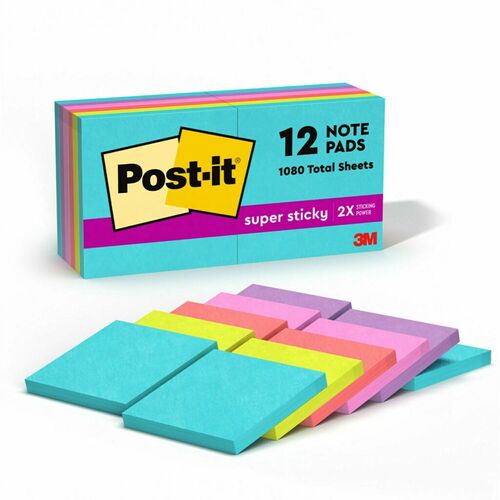Notes, Post-It, Spring Stack, Miami 12/PK