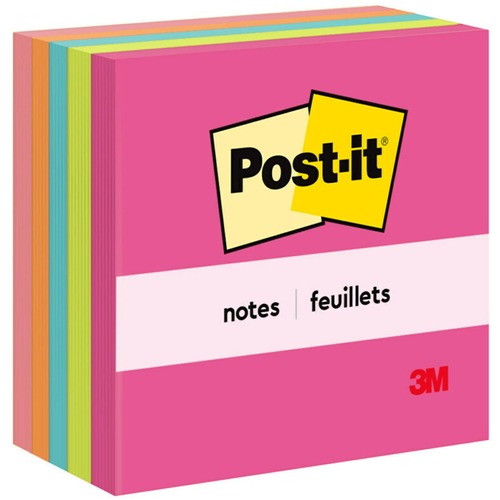 Notes, Post-It, 3x3, Ast 5/PK