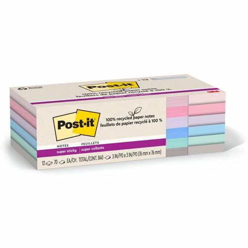 Supersticky, Recycled, 3x3 12/PK