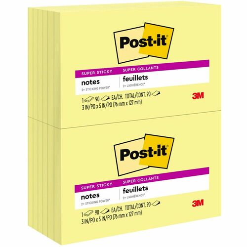 Note, Post-It, 3 X 5, CA 12/PK
