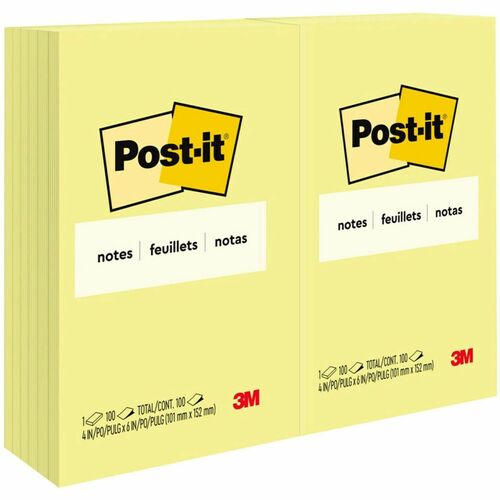Note, Post-It, 4x6, CA 12/PK