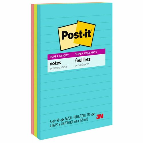 Note, Post-It, Springstack, Miami 3/PK