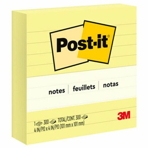 Note, Post-It, 4x4, Lined