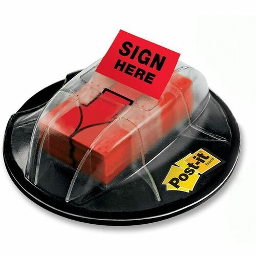 Flags, Sign Here, 1", With Disp, Rd 200/PK