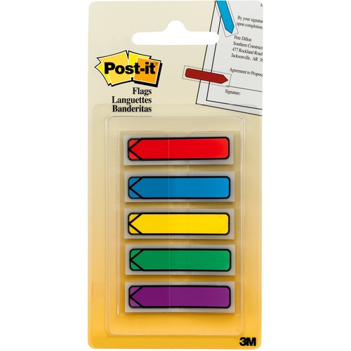 Flags, Arrow, 1/2", Standard 100/PK