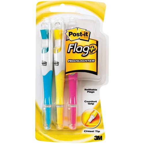 Highlighter, Post It, Flag 3/PK