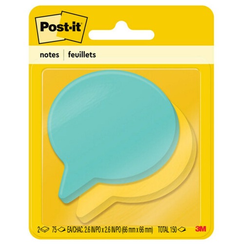 Pads, Post-It, Thought Bubble 2/PK