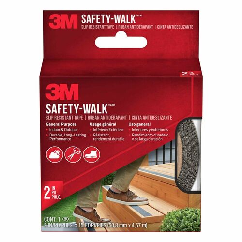 Safety Walk Step/Ladder Tread Tape, 2" x 180", Black