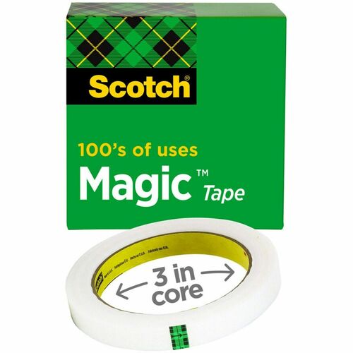Tape, Roll, Transparent, 72 Yard x 1" W