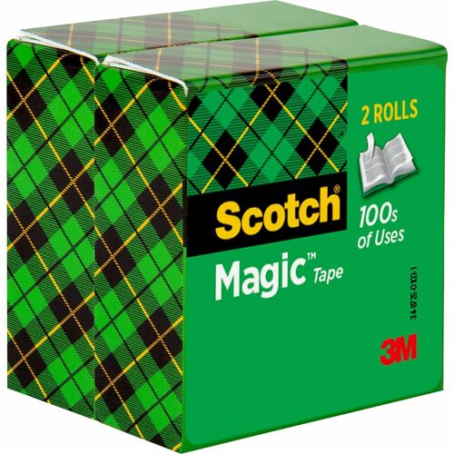 Tape, Roll, Invisible, 3/4 X 2592" 2/PK