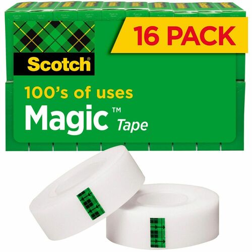 Tape, Roll, Invisible, 3/4"x1000 16/PK