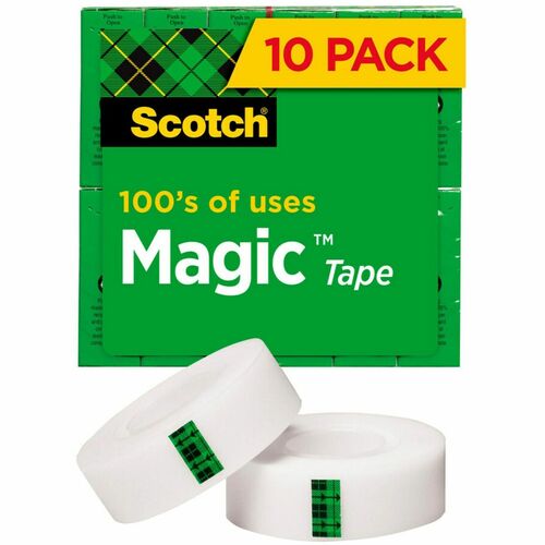 Tape, Roll, Invisible, 3/4"x1000 10/PK