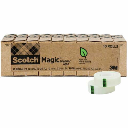 Tape, Invisible, Eco, 3/4" x 900" 10/PK