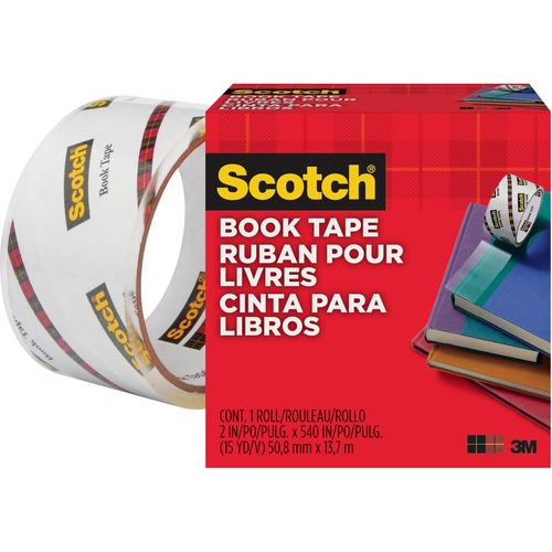 Tape, Book, Transparent, 2" x 15 Yard