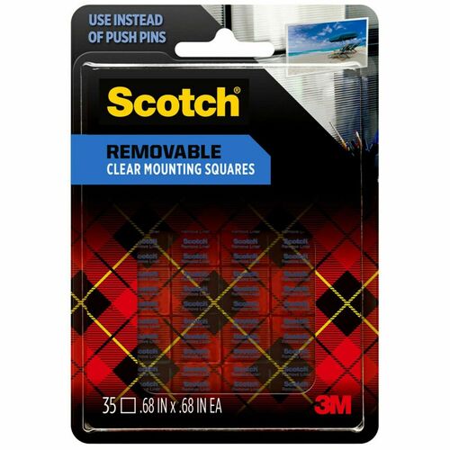Tape, Square, .68" x .68", Clear 35/PK
