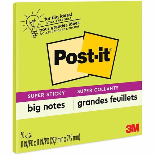 Notes, Big, 11x11, Green