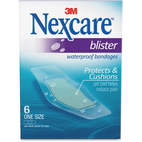 Nexcare Blister Bandages, Waterproof, Clear 6/BX