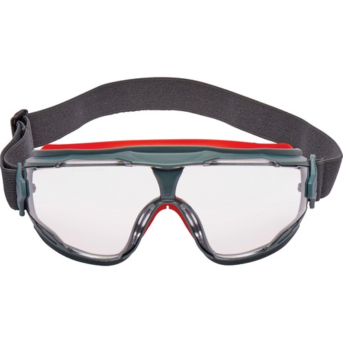 Goggles, Anti-Fog, Adjustable Band, Clear Lens, Gray 10/CT