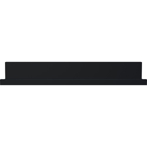 Shelf Ledge, 10 Command Strips, Holds 5 lb, 3" Wx 21" Lx 3" H, Black