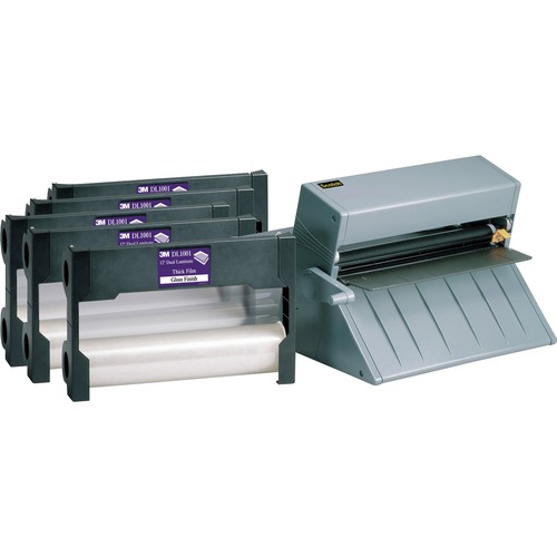 Laminating System With 12" Heat-Free Laminator, 5 Film Back Refills