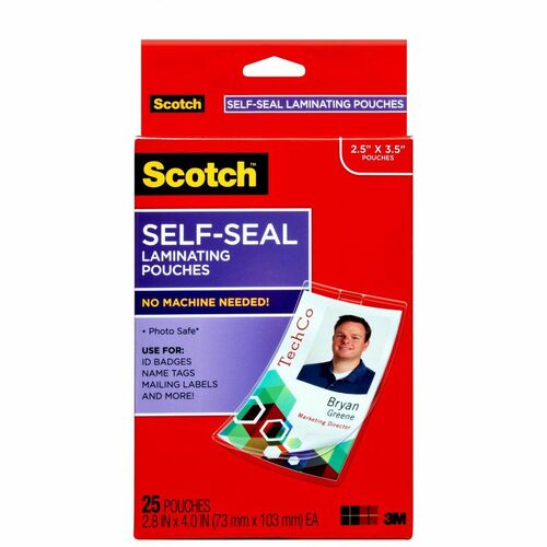 Pouch, Laminate, ID Badge 25/PK