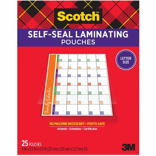 Pouch, Laminate, Letter 25/PK