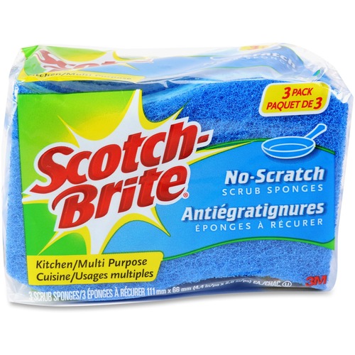 Sponge, Scotchbrite, Multipurpose, 3/PK 8/CT