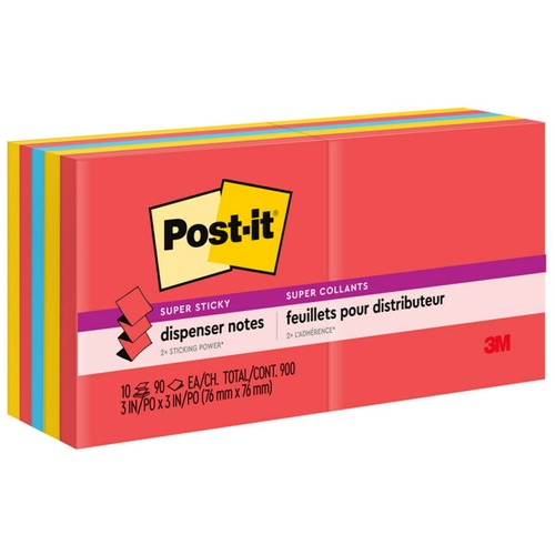 Note, Popup, 3x3, Assorted 10/PK
