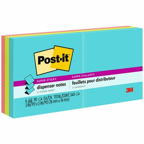 Note, Post-It, Popup, Miami 6/PK