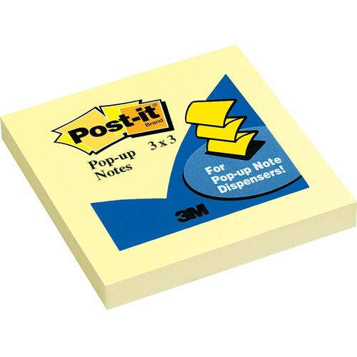 Note, Popup, 3x3, 90sh, Canary