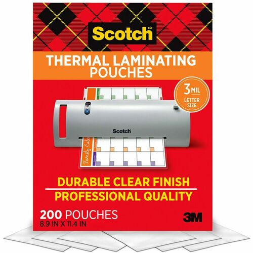 Pouch, Thermal, 3 Mil, Clear 200/PK